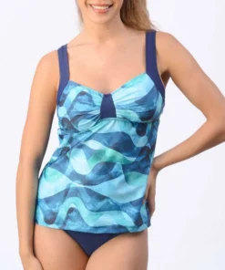 tankini estampada estampa ondas