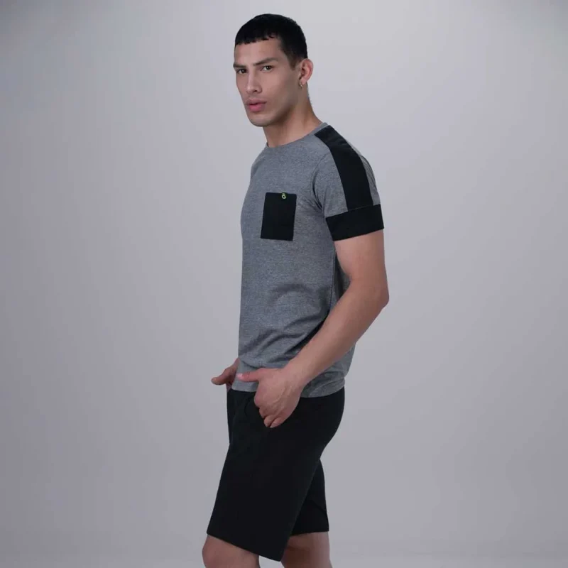 Alternative view of pijama hombre alg/melange