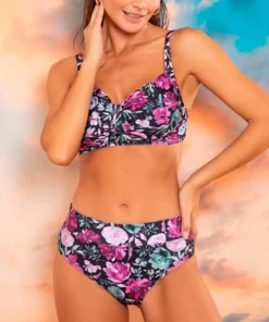 bikini c/recorte estampada