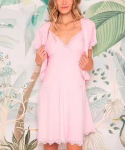 conjunto maternal en modal c/puntilla