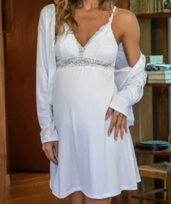 CONJUNTO MATERNAL ESTAMPC/SAQUITO BOLSA