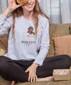 PIJAMA M/L MODAL PANT.WAFLE