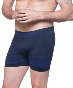 Alternative view of boxer rayas sin costura