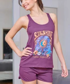 PIJAMA MUSCULOSA LICO C/ESTAMP