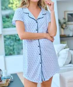 camisola abotonada estampada