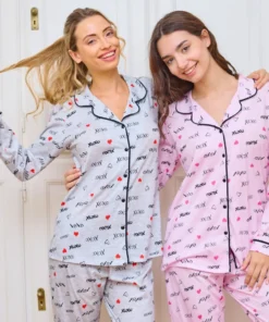 PIJAMA M/L abotonado estampado