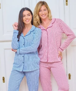 PIJAMA M/L ABOTONADO RAYAS