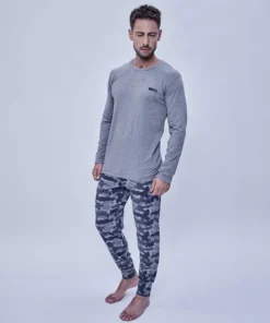 Alternative view of PIJAMA M/L PANTALON CAMUFLADO