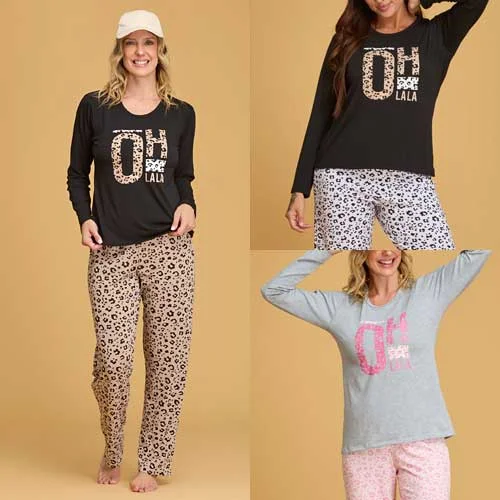 PIJAMA M/L CASACA LISA