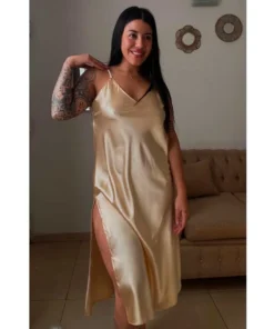 camison  maxi raso
