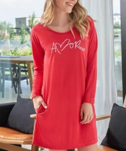 camison m/l c/bolsillo amor