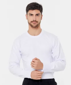 camiseta interlock m/largas c/redondo