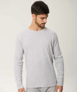 camiseta m/l melange c/redondo