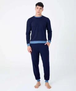 Alternative view of pijama m/l interlock c/redondo
