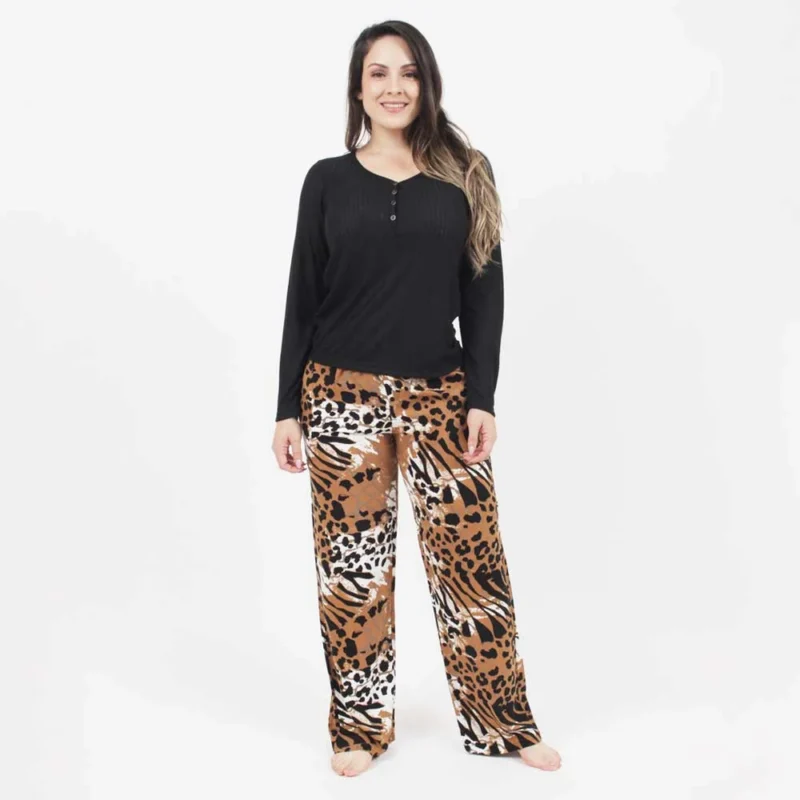 pjama m/l  twill animal
