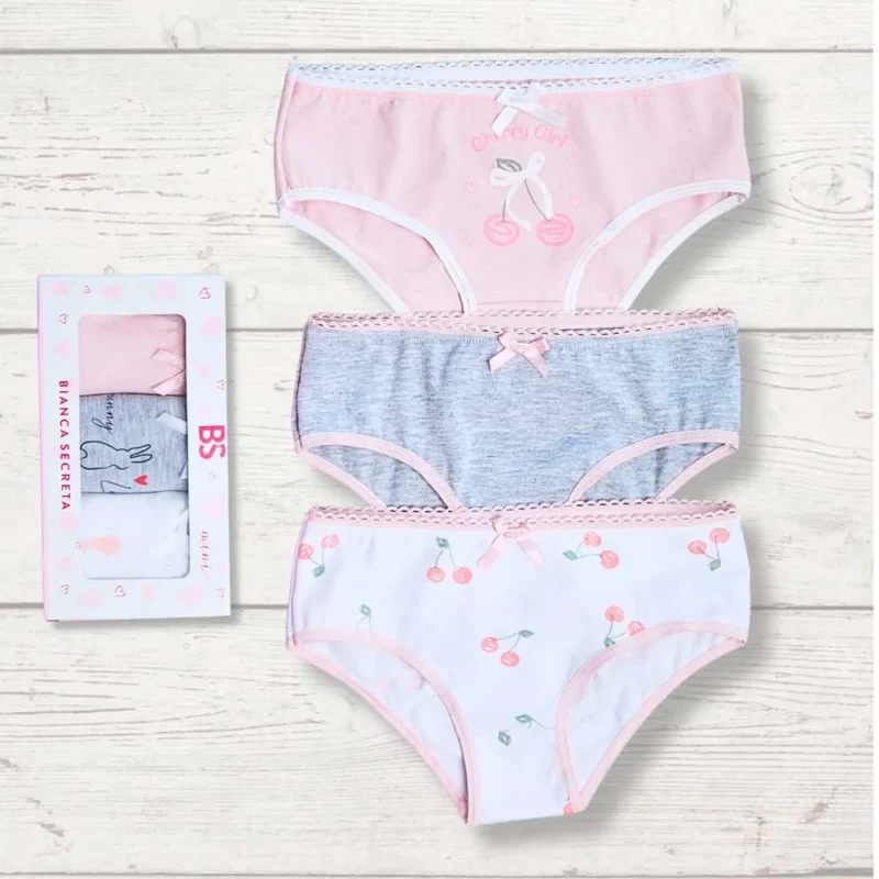 bombacha niña pack x3 alg/lyc