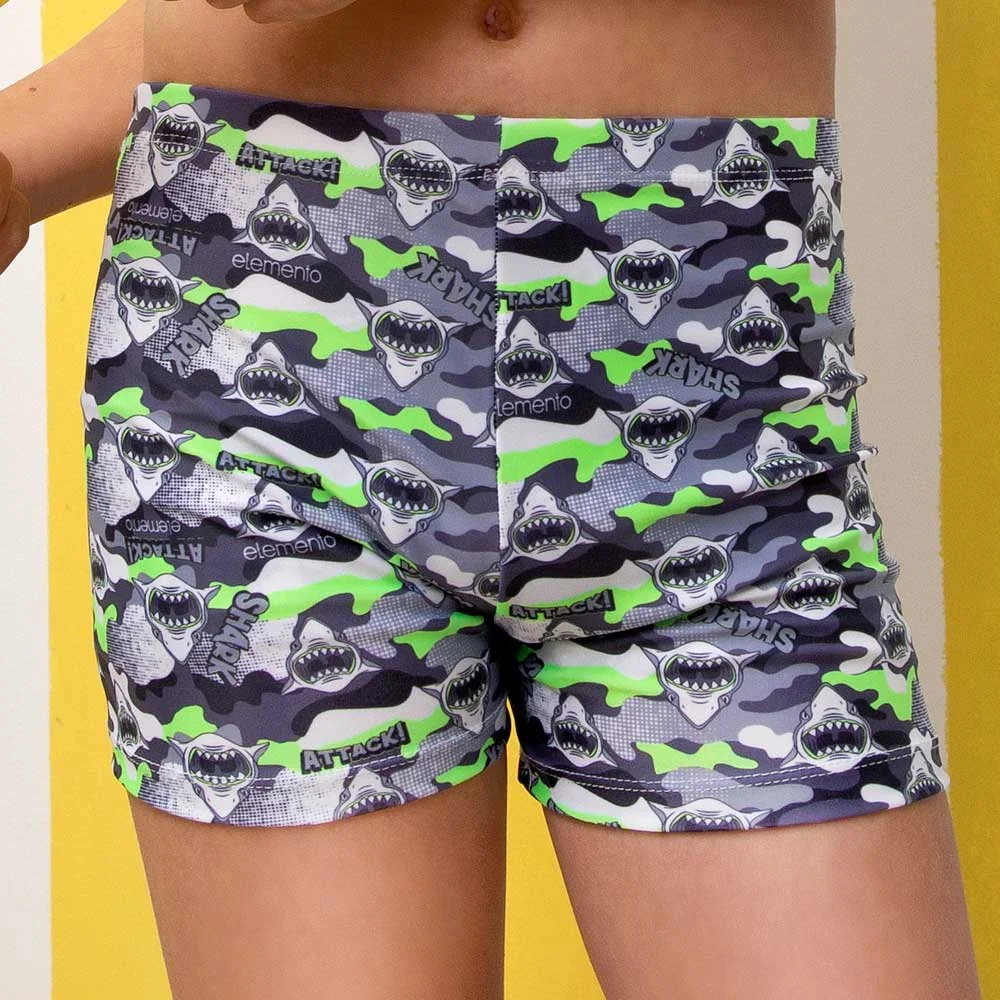 short niño estampado full print