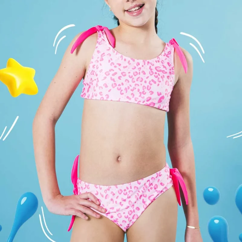 malla niña 2 piezas linea animal print
