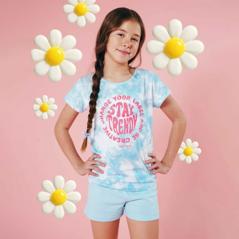 pijama niña estampado batik
