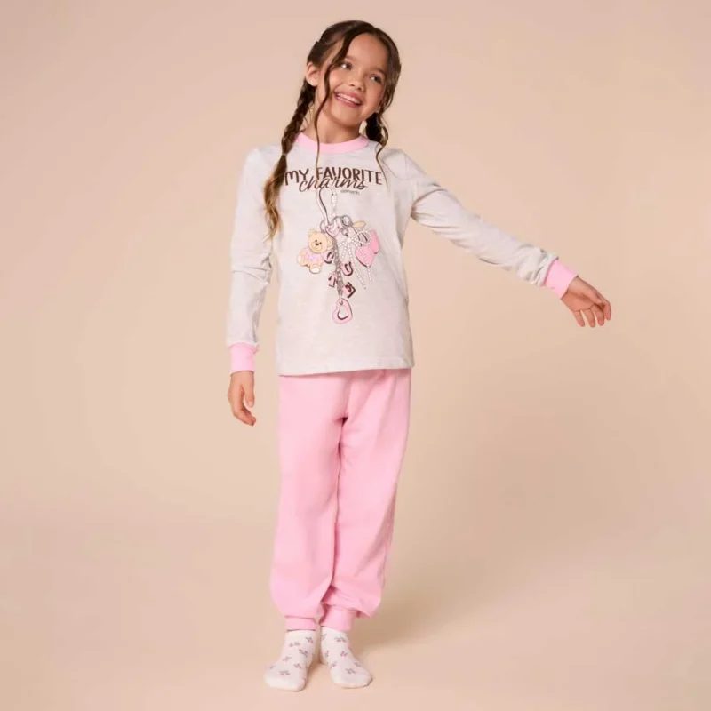 PIJAMA M/L NI¥A CHARMS JERSEY
