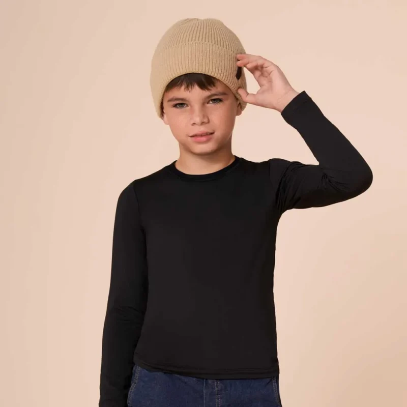 camiseta niño bambu frizada