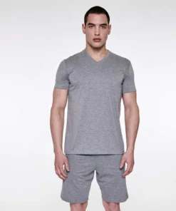 pijama m/corta 100% algodon cuello redon