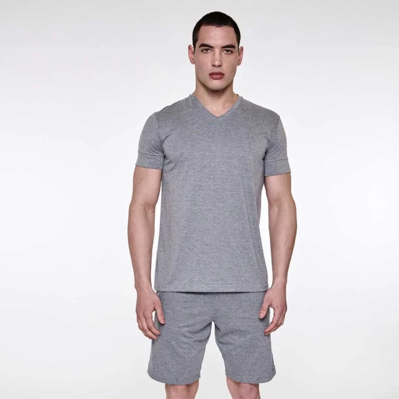 pijama m/corta 100% algodon cuello redon