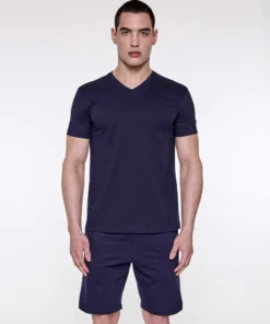 Alternative view of pijama m/corta 100% algodon cuello redon