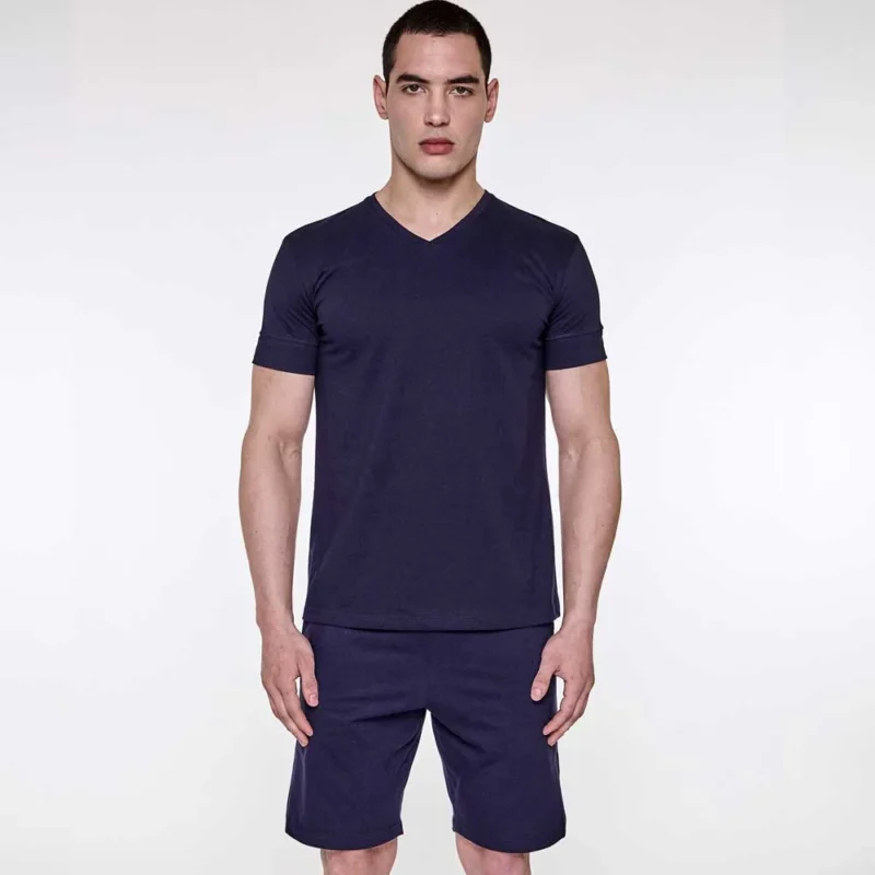 Alternative view of pijama m/corta 100% algodon cuello redon
