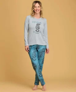 PIJAMA M/L CASACA LISA
