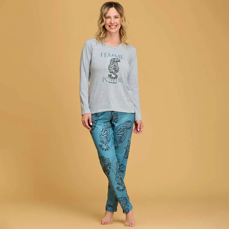 PIJAMA M/L CASACA LISA