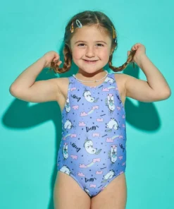 Malla niña entera unicornio