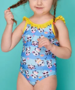 malla niña entera panda