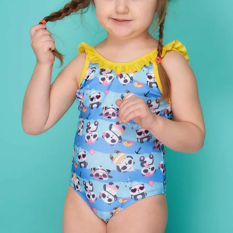 malla niña entera panda