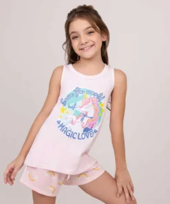 Alternative view of pijama musc.niña so magic love