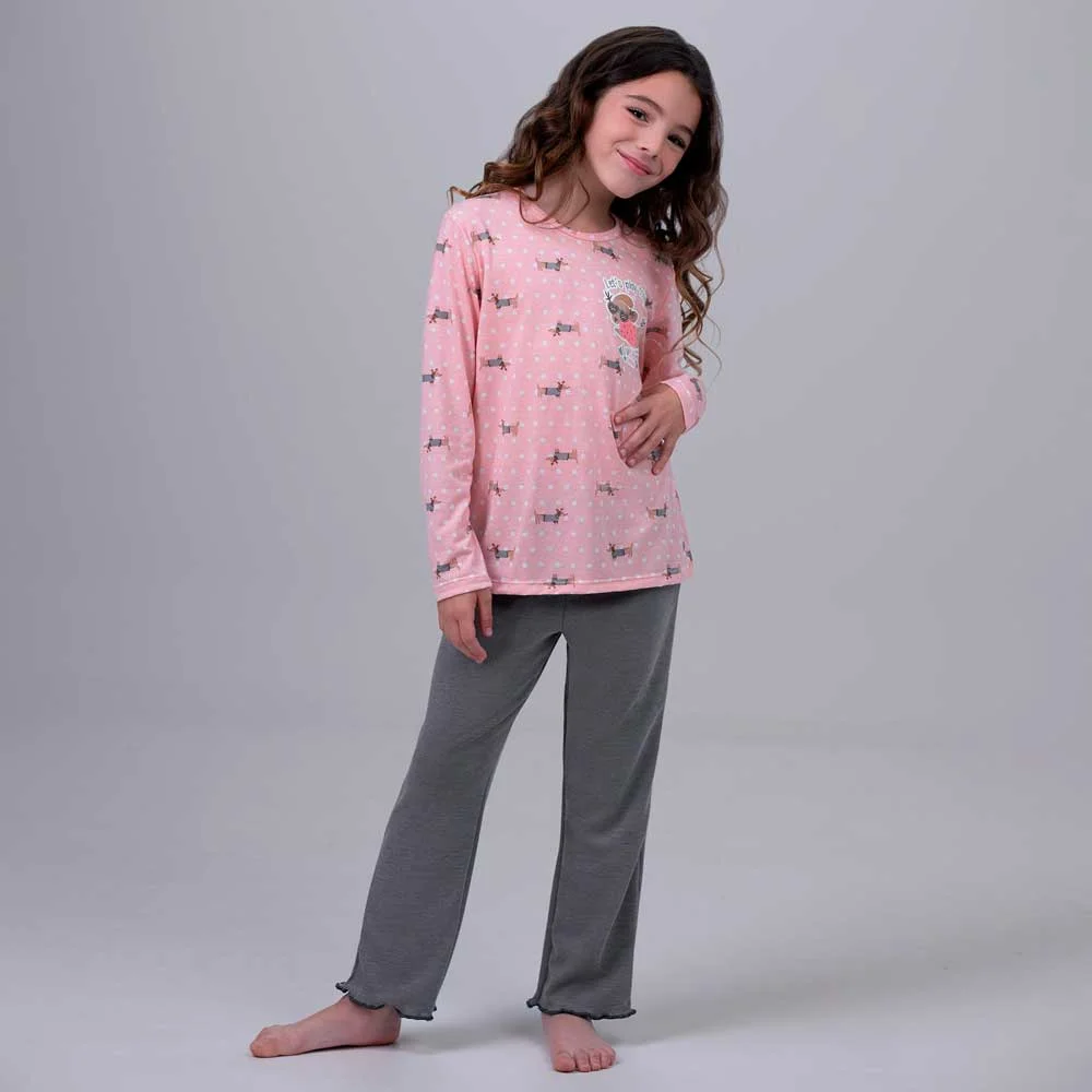 PIJAMA M/L NI¥A SO FASHION DOGGY - Imagen 2