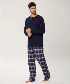 Alternative view of pijama m/l interlock pantalon  viyela