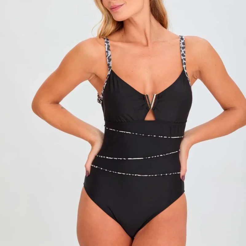 malla entera animal print