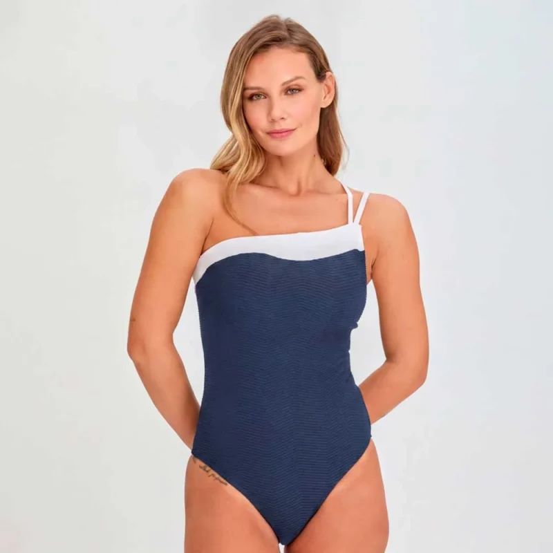 malla entera strapless texturada