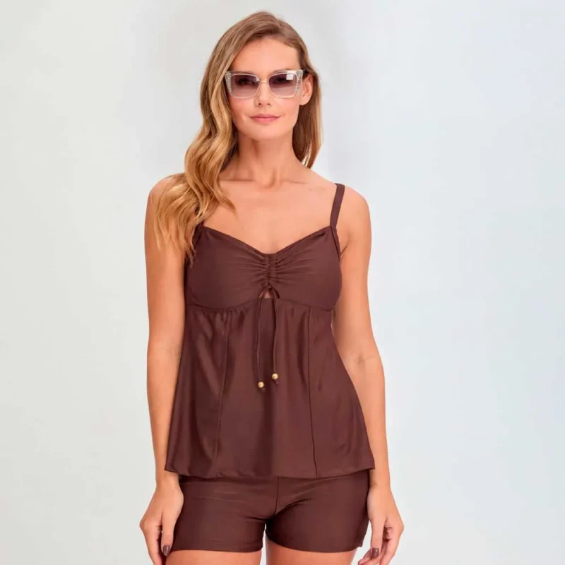 remera tankini lisa c/tancas