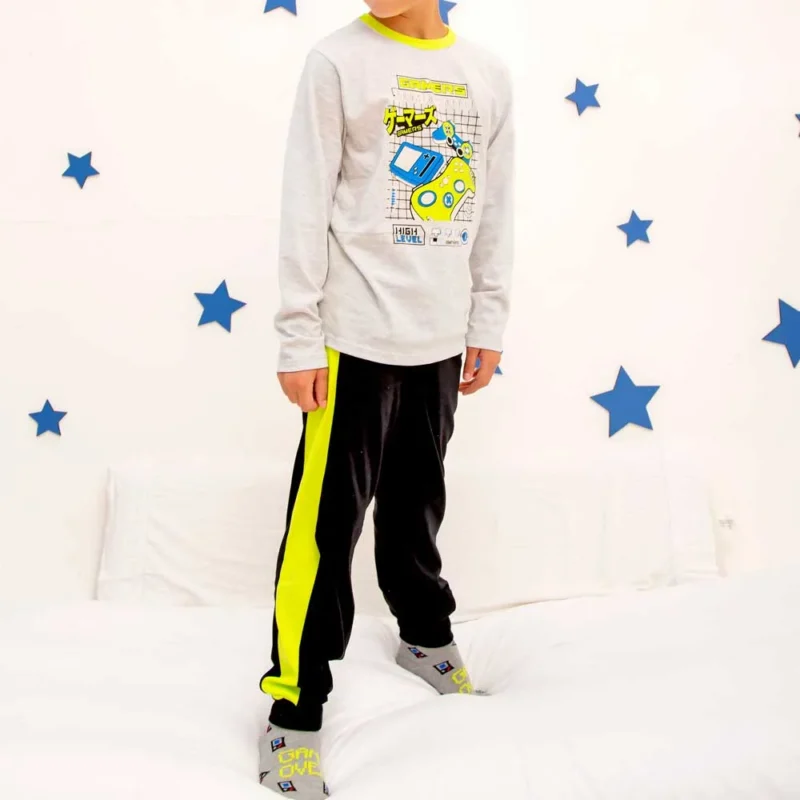 pijama m/l varon estampado