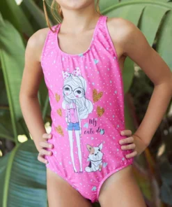 malla entera niña rayas