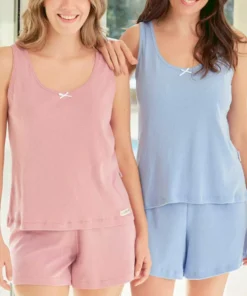 pijama algodon desagujado